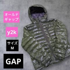 綺麗 00s OLD GAP MA-1 グリーン Y2K archive 短丈 old gap down puffer jacket y2k teck 短丈 - メルカリ