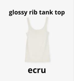 enof glossy rib tank top イナフ タンクトップ - メルカリ