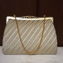 銀座与板屋（？）美品　和装バッグ　パーティーバッグのサムネイル