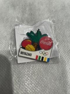 コカコーラ　オリンピック限定ピンバッジ　MIYAZAKIのサムネイル