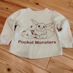 s*8様 ポケットモンスター ピカチュウ イーブイ 長袖トレーナー　記名なしのサムネイル