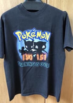 ポケモン ミュウ ミュウツー アニメ プリント Tシャツ ブラック