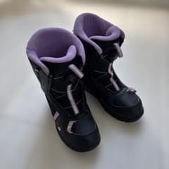 スノボブーツ　K2 LIL KAT ブラック/パープル 21センチ　女の子 K2 LIL KAT 22cm スノーボードブーツ - メルカリ