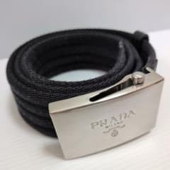 φShinpapaφ　PRADA ロゴ刻印 ガチャベルト ナイロン φShinpapaφ様専用 PRADA ロゴ刻印 ガチャベルト ナイロン - メルカリ