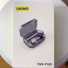 OKIMO ワイヤレスイヤホン　bluetooth 黒　ブルートゥースのサムネイル