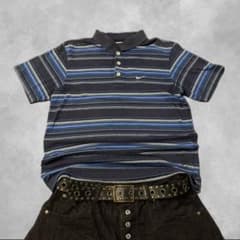 00s 銀タグ nike boarder polo tee vintage - メルカリ