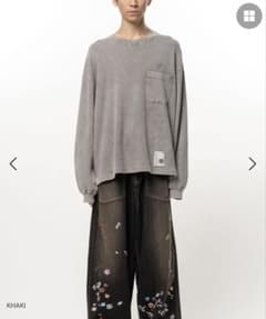 Bleached Waffle Long Sleeve T-Shirt