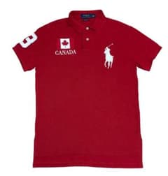 Polo Ralph Lauren 赤 カナダ国旗 ポロシャツビックポニー刺繍 - メルカリ