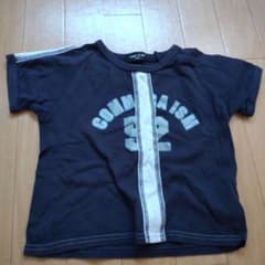 値下げ！！COMME CA ISM、紺色半袖Tシャツ100cmサイズのサムネイル