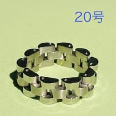 時計ベルトコマモチーフ チェーンリング メンズシルバーアクセサリー 