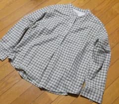 無印良品 　チェック柄フランネル ブラウス 長袖 Mのサムネイル