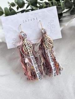 No.40 秋カラーリーフのピアス／イヤリングのサムネイル