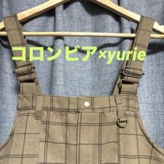 コロンビア×yurie サロペット オーバーオール ブラウン Sサイズ - メルカリ