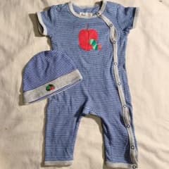 はらぺこあおむし  70ロンパース  帽子つき★のサムネイル