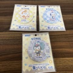 SONIC & FRIENDS Sanrio 缶バッジ 3種セット - メルカリ
