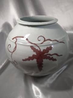 【希少品】李朝高麗 廣州窯 白磁 辰砂 壺 工芸品 美品 m89376064667_1.jpg?1756865615