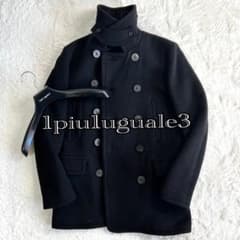 1PIU1UGUALE3 BLACK Military カシミヤ Pコート - メルカリ
