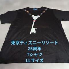 鬼*隊様 東京ディズニーリゾート 25周年 グラフィック Tシャツ 黒