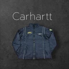 Carhartt 中綿ナイロンジャケット刺繍ロゴ×ワークパッチ パイピング 