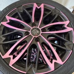 和道16インチ 桜ブラック ピンク ホイール 和道16インチ 桜ブラック ピンク ホイール - メルカリ