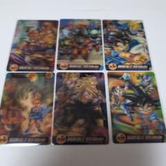 森永ドラゴンボールウエハースカード W3Dコレクション 6枚セット