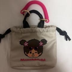 モンチッチ 巾着ポーチ ピンクスプリング付きのサムネイル