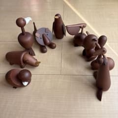 千趣会 ロイヤルペットROYALPET ウッドアニマル 9体セット - メルカリ