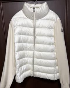 MONCLER モンクレー アイボリー ダウンジャケット ライトダウン ニット