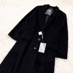 も*s様 MAXMARA 銀タグ　アンゴラ　ブラック ロングコート サイズ38 も*s様 MAXMARA 銀タグ アンゴラ ブラック ロングコート サイズ38