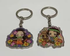 鬼滅の刃 ハワイアン メタルキーホルダー 炭治郎 禰豆子 セット いわき限定のサムネイル