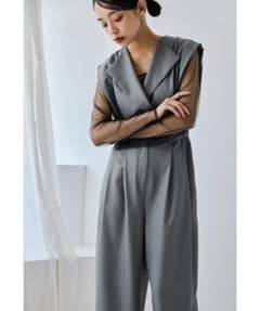 美品 niana ニアナ スタンドアウトカラーオールインパンツ S パンツ