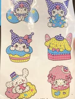 ダイヤモンドアート　シール　ステッカー　サンリオ　クロミ　シナモロール　マイメロのサムネイル