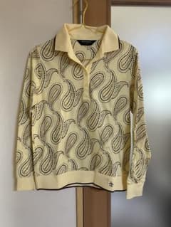 Munsingwear 長袖ポロシャツ ペイズリー柄のサムネイル