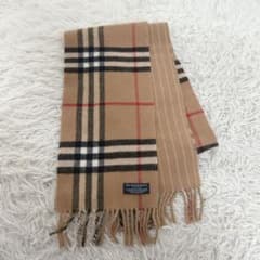 極美品☆バーバリーロンドン ノバチェック カシミヤ マフラー - メルカリ