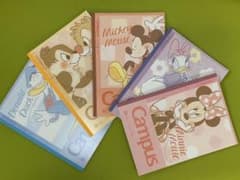キャンパスノート　Disney 5冊のサムネイル