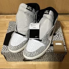 未使用 NIKE AIR JORDAN 1 ホワイトセメント/サファリ 30cm - メルカリ