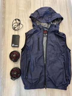 ネイビー 空調服 バッテリー・ファン付きのサムネイル