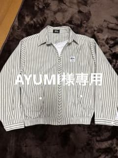 Stussy ストライプ ワークジャケット　　　お値下げしました！のサムネイル