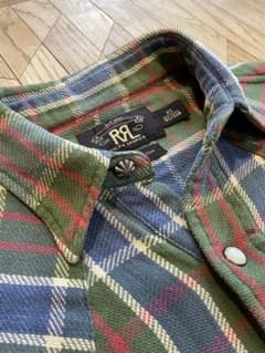 RRL ラルフローレン ダブルアールエル コットン ウエスタン ネルシャツ XSのサムネイル