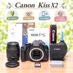 新品級✨Canon Kiss X2✨極小ショット数✨スマホ転送✨すぐ使える