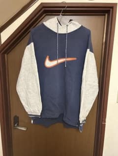Nike フード付きパーカー L ネイビー/グレーのサムネイル