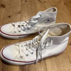 「希少」CONVERSE ALL STAR ハイカット白&adidasスニーカーのサムネイル