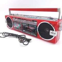 SHARP ラジカセ シャープ 昭和レトロ ダブルカセット QT-77MK2 - メルカリ