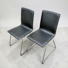 IKEA ダイニングチェア 2脚セット レザー調 VOLFGANG 22121 - メルカリ