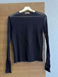 ZARA TRF ブラック シースルー 長袖シャツのサムネイル