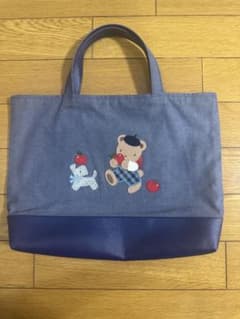 ファミリア familiar トートバッグ クマ 刺繍のサムネイル