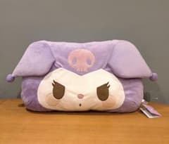 サンリオキャラクターズ　むきゅむきゅかどまるクッション　クロミ