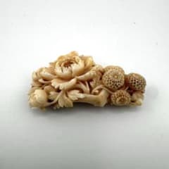 【K9刻印/13.6g】細密彫刻 帯留め アンティーク 和装小物 透かし金具のサムネイル