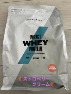 お値下げ中　マイプロテイン ホエイ Impact ストロベリークリーム味 1kgのサムネイル