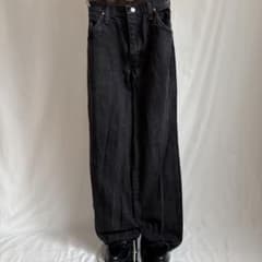 00s archive grunge black denim pants y2k - メルカリ